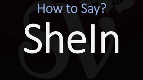Shein pronunciation - Master the pronunciation of "Shein" with this comprehensive guide! Whether you're into fashion or curious about popular brands, learn how to say "Shein" accu...
